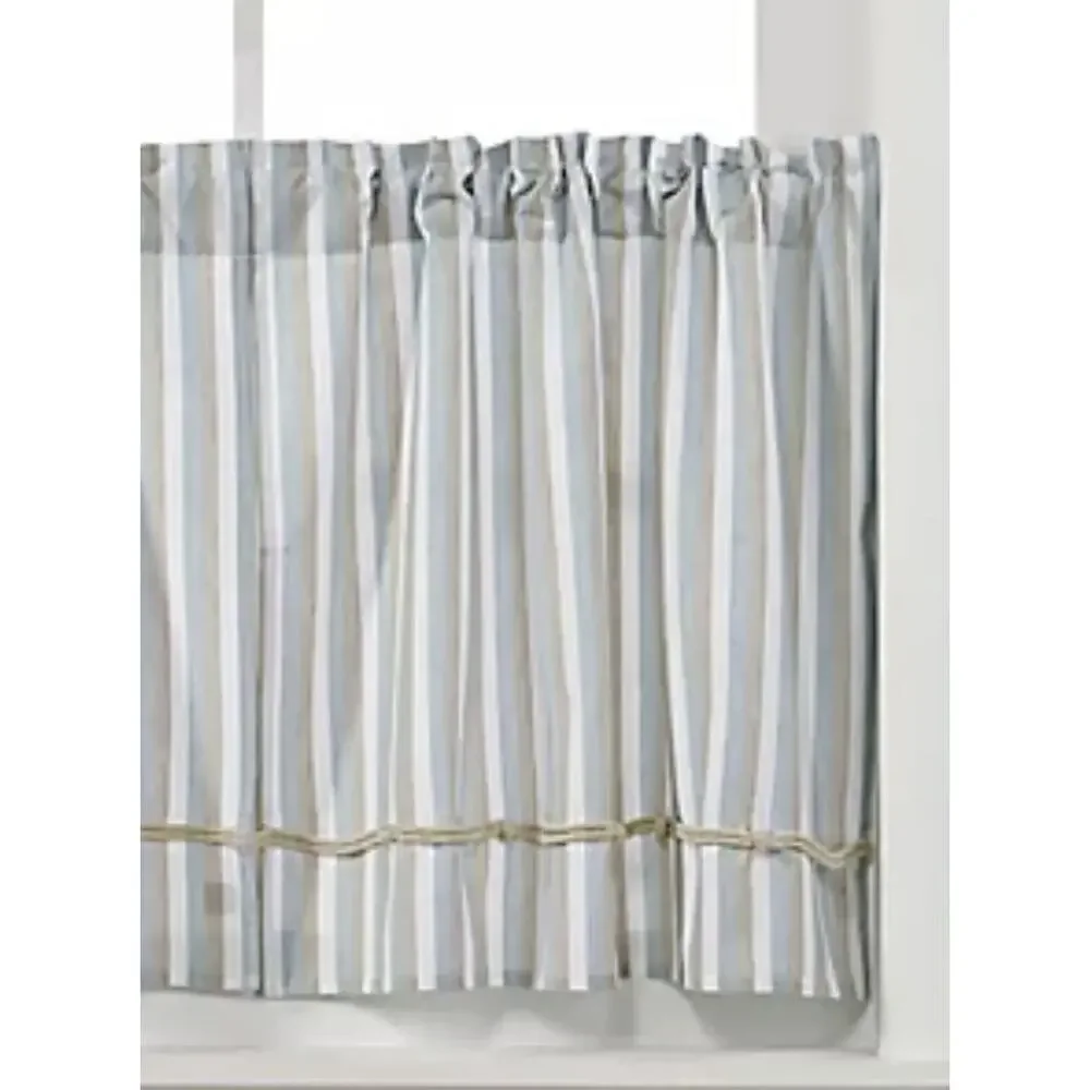 Harbor‎ Knots Window Short Curtain Panels 1 pc only, (36 inch), (New)